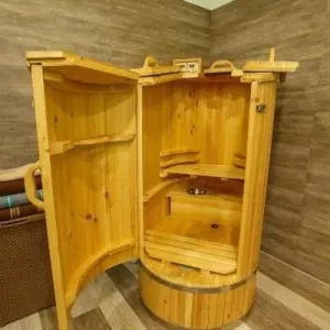 3 парения в кедровой бочке + душ